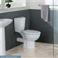 Loire Close Coupled WC Pan with Fixings - White