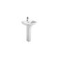 Wingrave II 50cm x 41cm 1 Tap Hole Ceramic Basin with Overflow - White