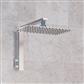 8" x 12" Rectangle Stainless Steel Shower Head - Chrome