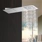 Square Wall Mounted Stainless Steel Waterfall & Rainfall Shower - Chrome