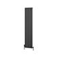 Addington Aluminium 1800 x 366 Radiator Type10 Matt Anthracite