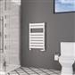 Deddington 800 x 500 Towel Rail Gloss White