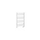 Corinium Round 800 x 500 Towel Rail Gloss White