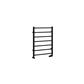 Tuscan Round 800 x 600 Towel Rail Matt Black