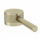 (Single) Meriden Half Knurling Tap Handle for Basin Mono and Basin Mixer Taps Brushed Brass